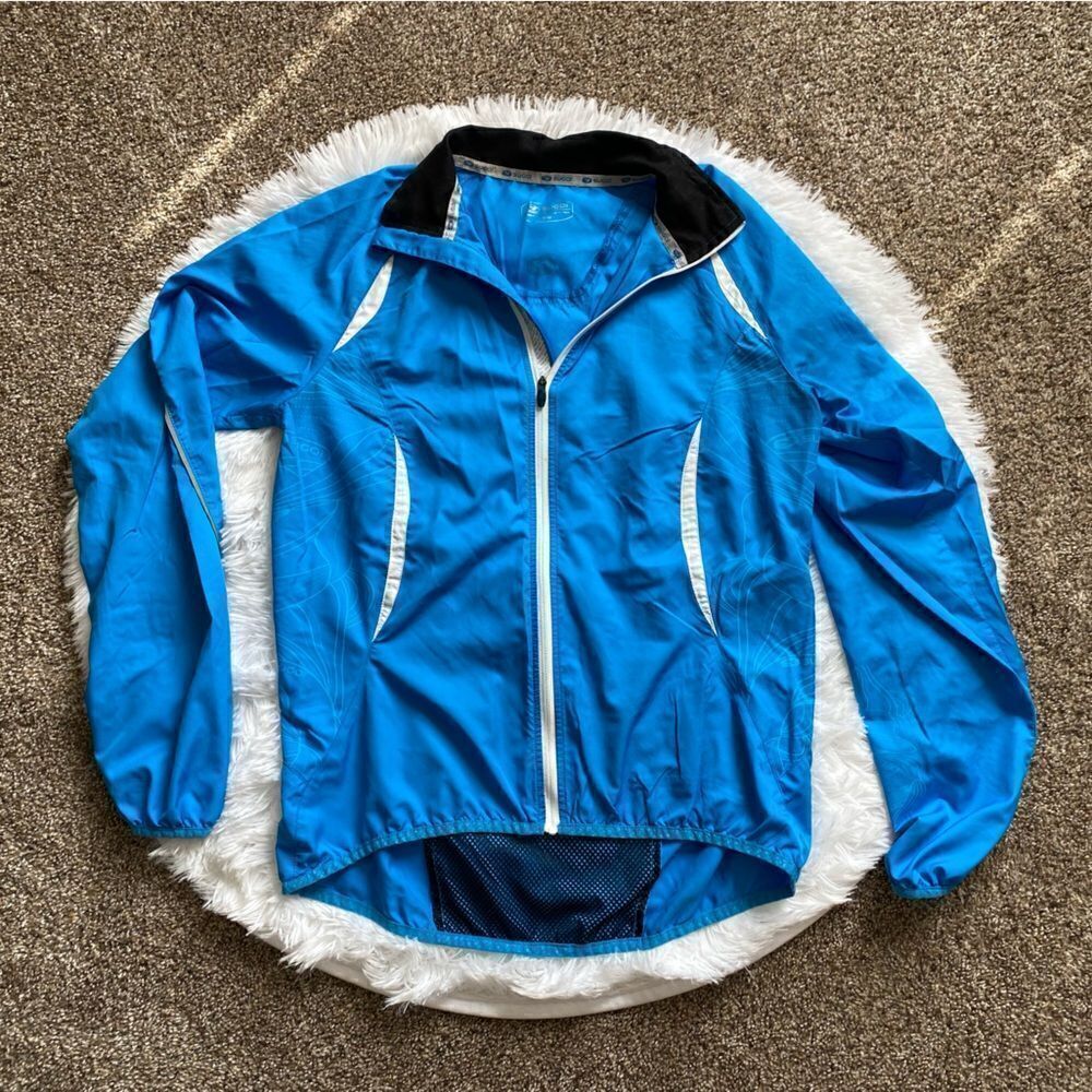 SUGOI Shift Jacket Cycling Running Reflective Thin Lightweight Blue‎ Size Medium